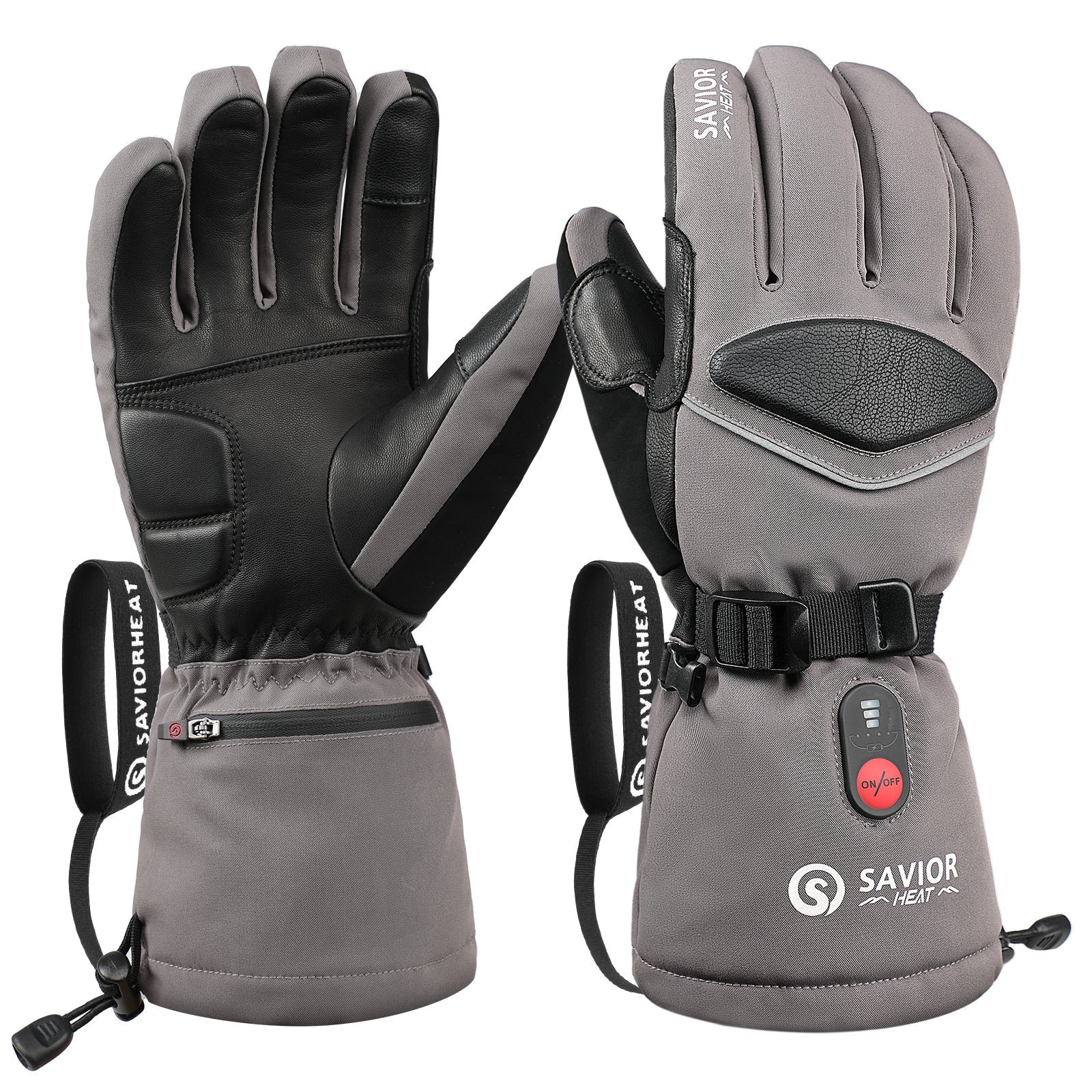 Savior Upgraded Heated Gloves 2.0 7.4V Fast Charging, Touchscreen Com