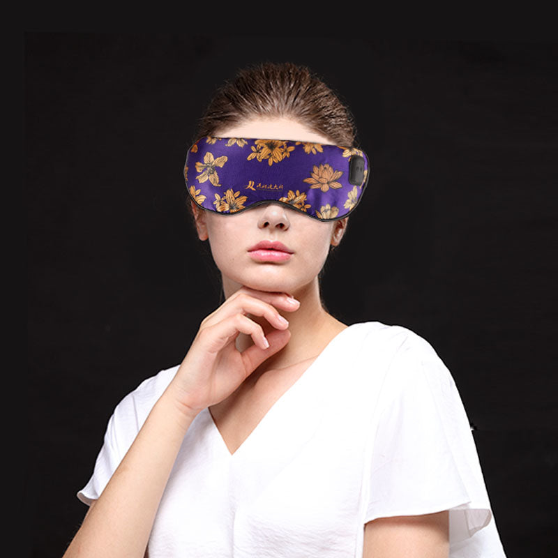 Load image into Gallery viewer, Silk Massage Heating Eye Mask Vibration