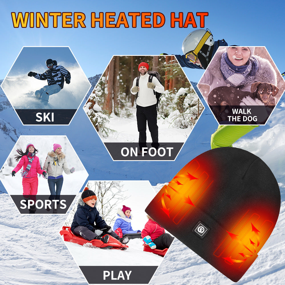 SAVIOR Winter Warm Rechargeable Heated Fleece Hat - Savior Heat UK Official Store