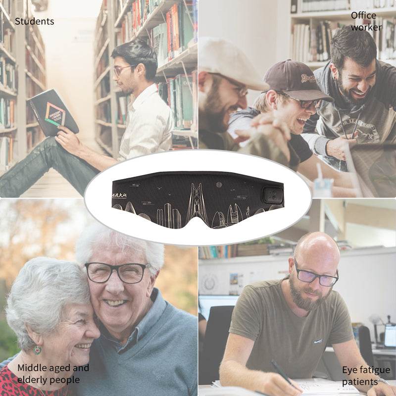 Load image into Gallery viewer, Graphene Heated Eye Mask Massage Vibration