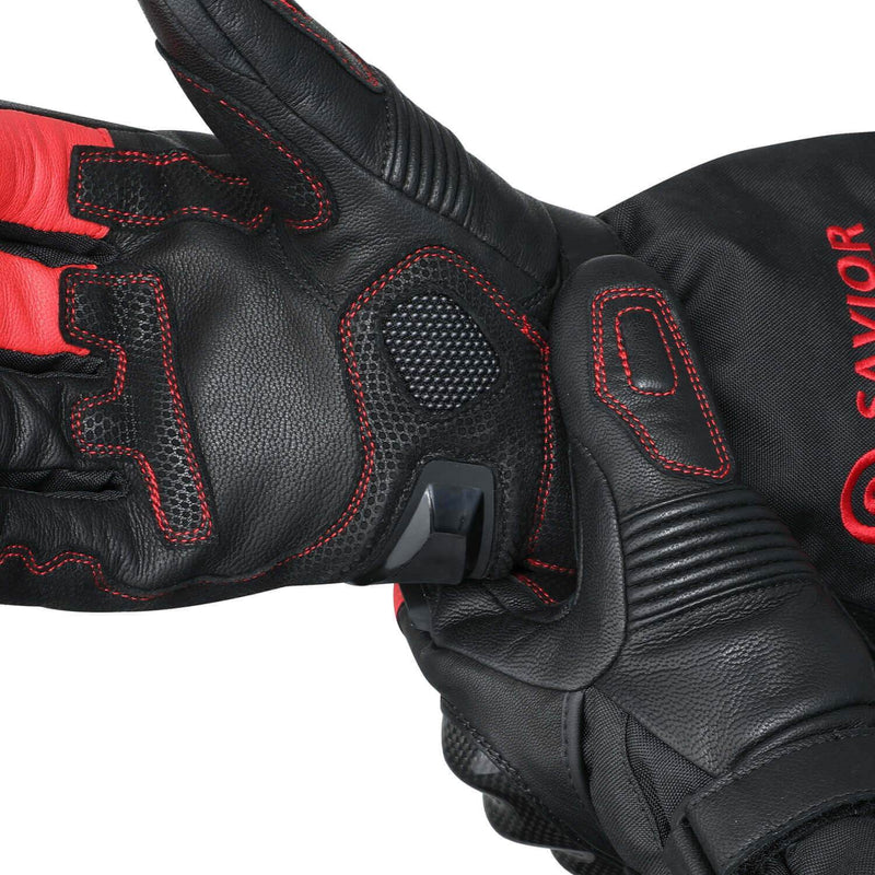 Load image into Gallery viewer, Savior Bluetooth Battery Heated Motorcycle Gloves 2.0