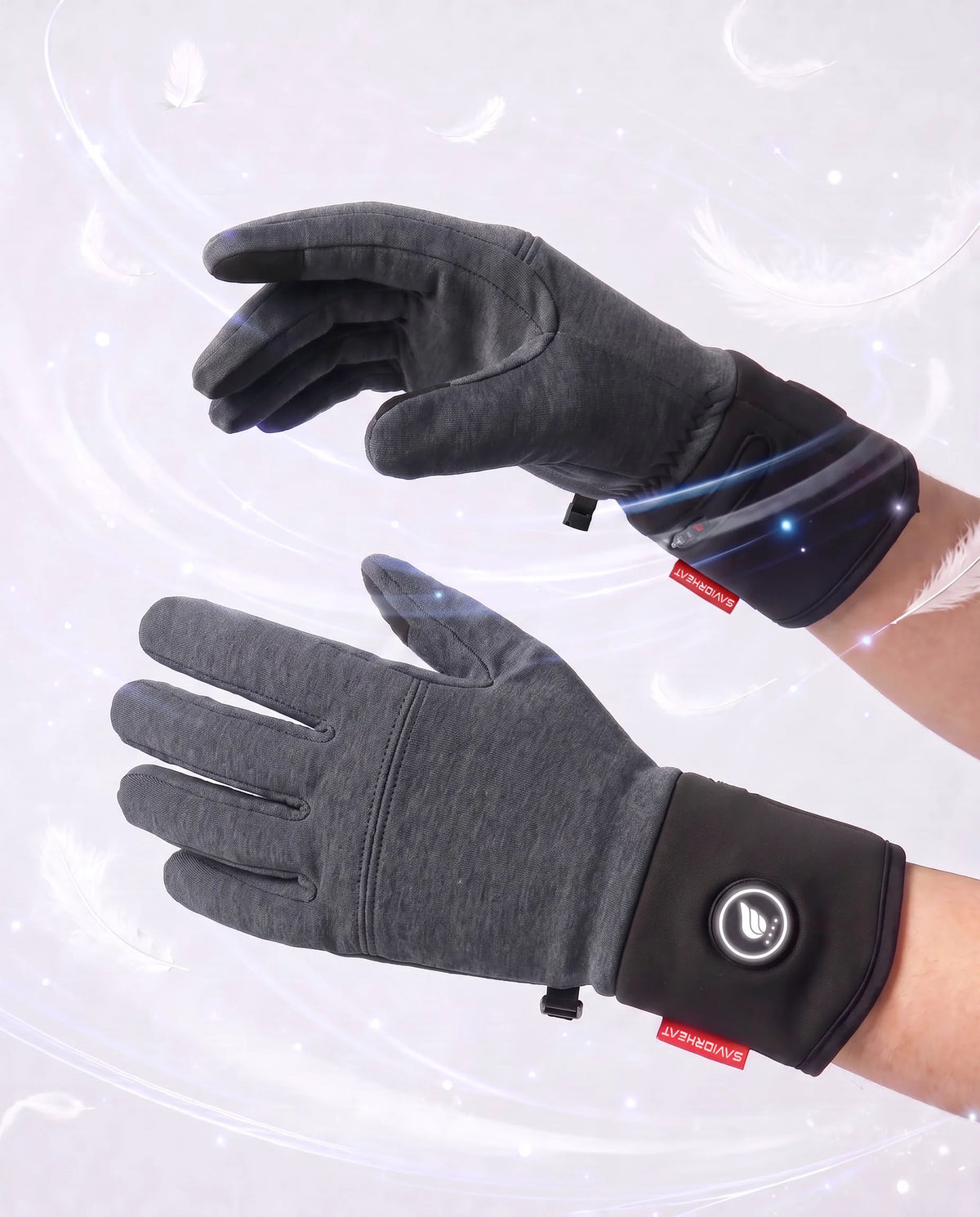 Lightweight, Breathable Wool-Blend Heated Glove Liners by SAVIOR HEAT
