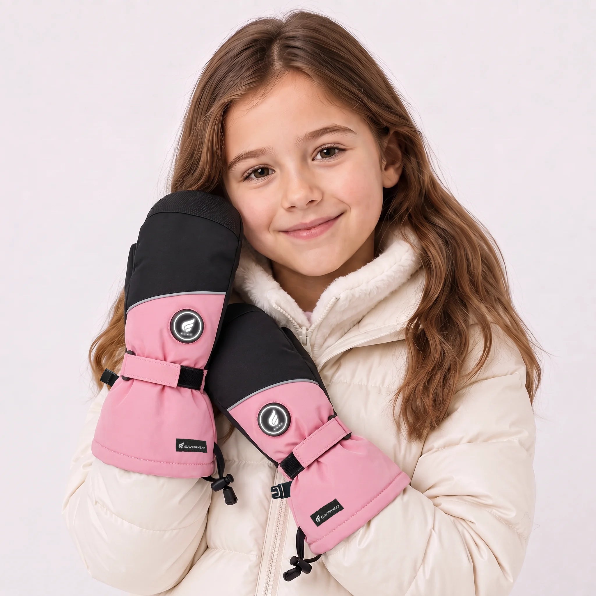 Snow-Ready Lightweight Kids Heated Ski Mittens 06
