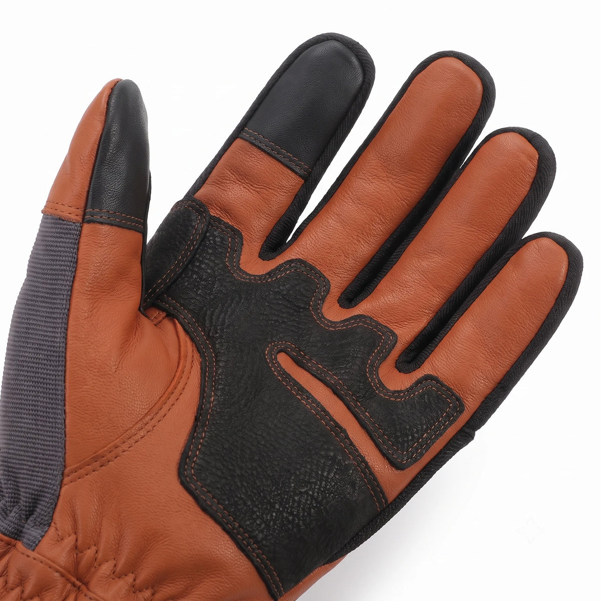 Goatskin Leather Heated Work Gloves – Classic Brown 03