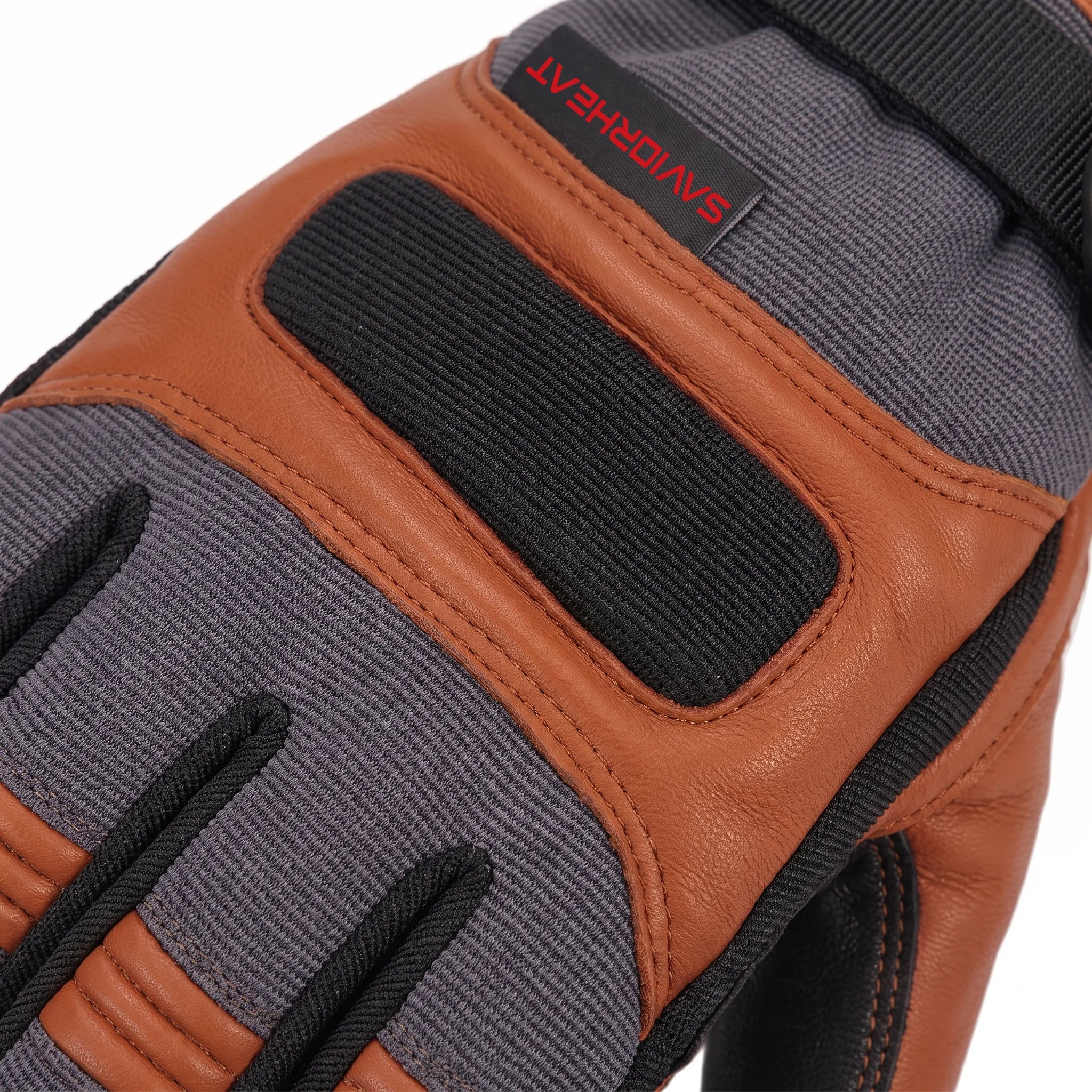 Goatskin Leather Heated Work Gloves – Classic Brown 04