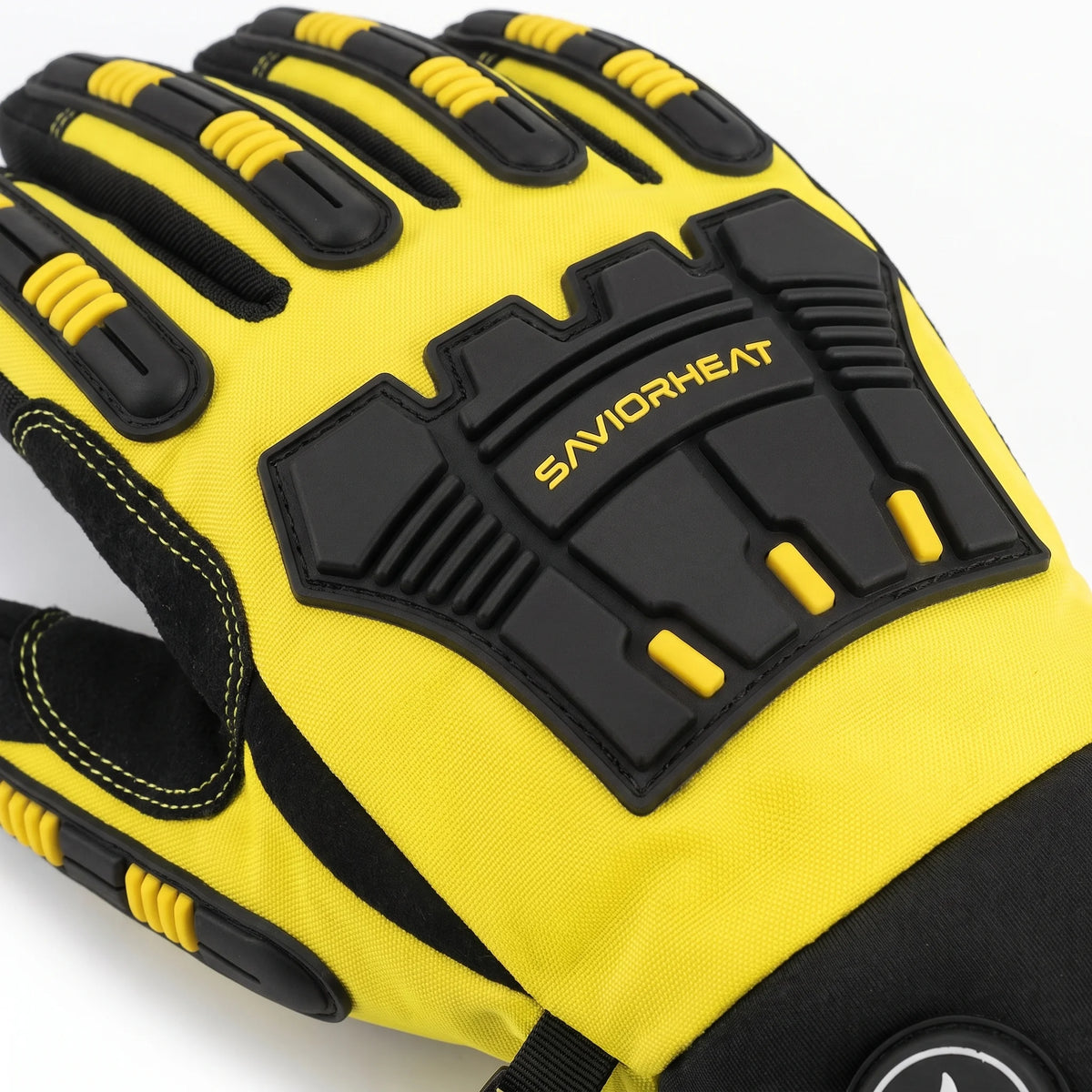 Heavy-Duty Heated Work Gloves – Cinch-Cuff Hi-Vis Yellow 04