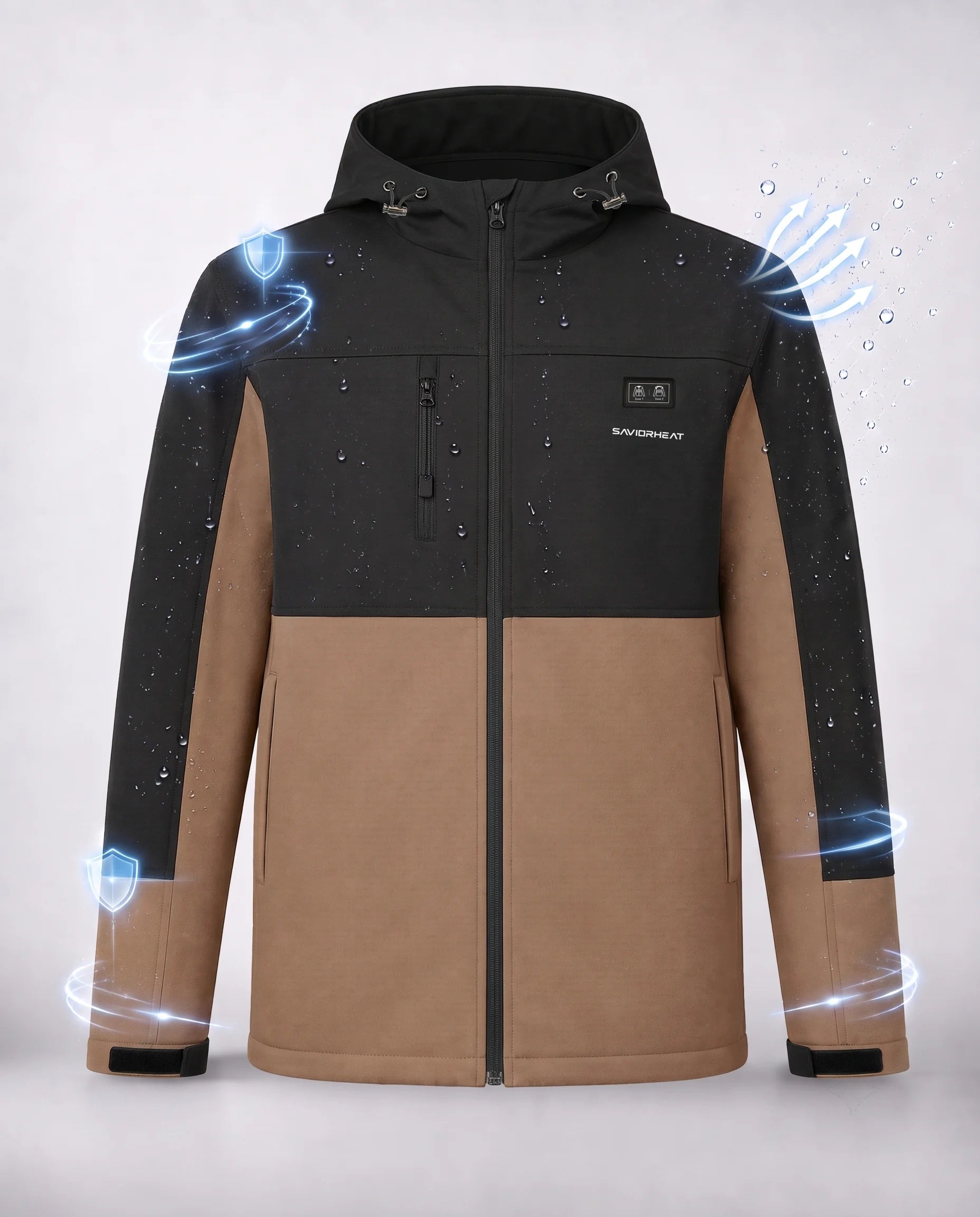 300D Weather-Resistant Protection – SAVIOR HEAT Heavy Canvas Heated Work Jacket
