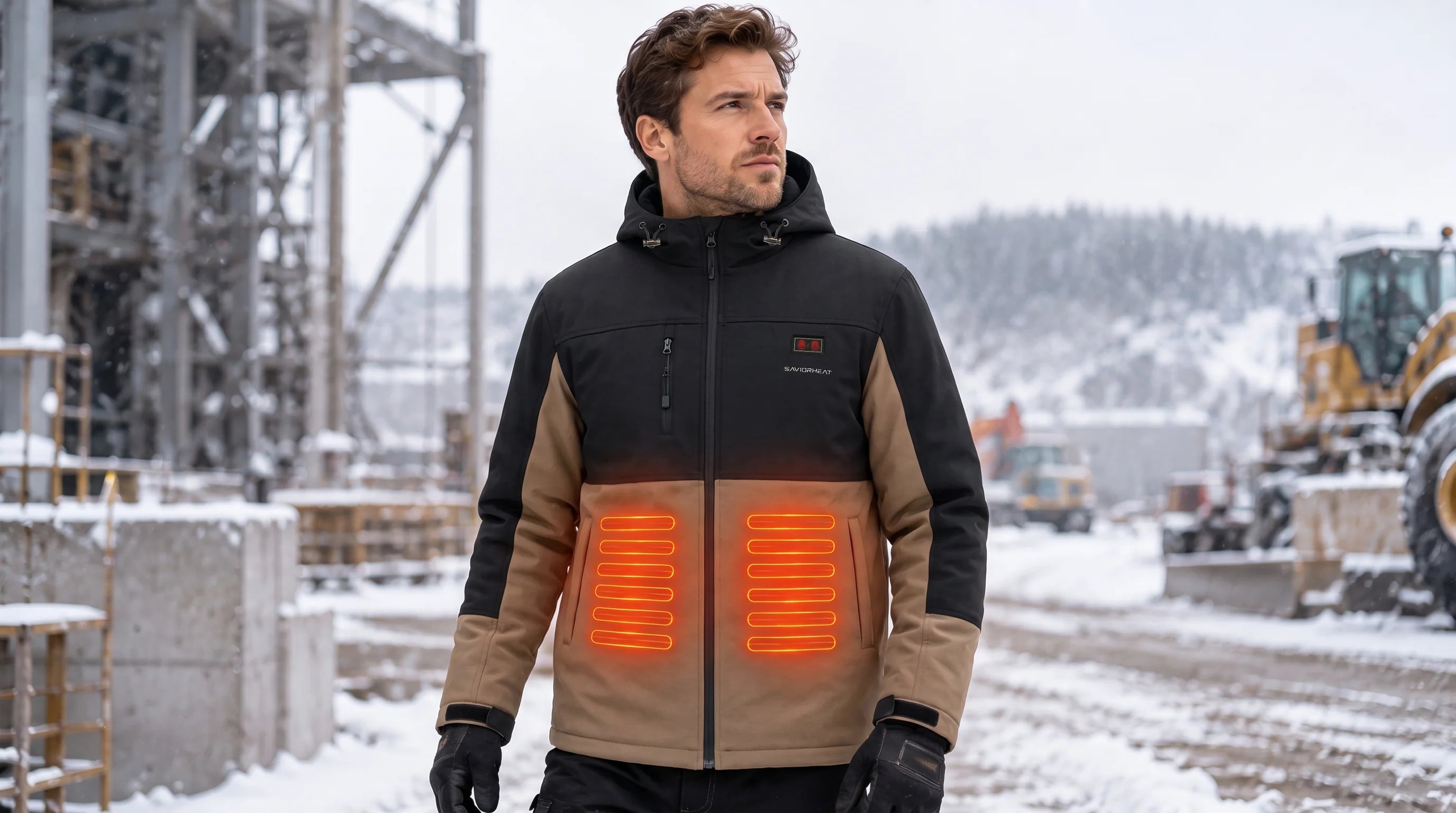SAVIOR HEAT Heavy Canvas Heated Work Jacket – workwear design detail