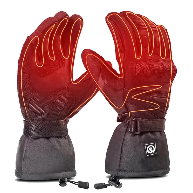 Load image into Gallery viewer, Savior Heated Sheepskin Motorcycle Gloves 02