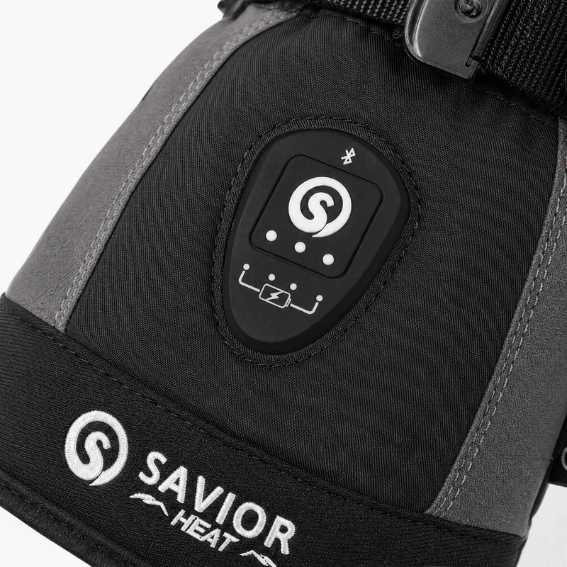 Load image into Gallery viewer, Savior Heated Ski Mittens 2.0 Upgraded Bluetooth Control Waterproof Goatskin Palm 04
