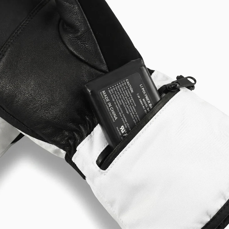 Load image into Gallery viewer, Savior Heated Ski Mittens 2.0 3000mAh Battery Fast Charging Waterproof Sheepskin Material 05