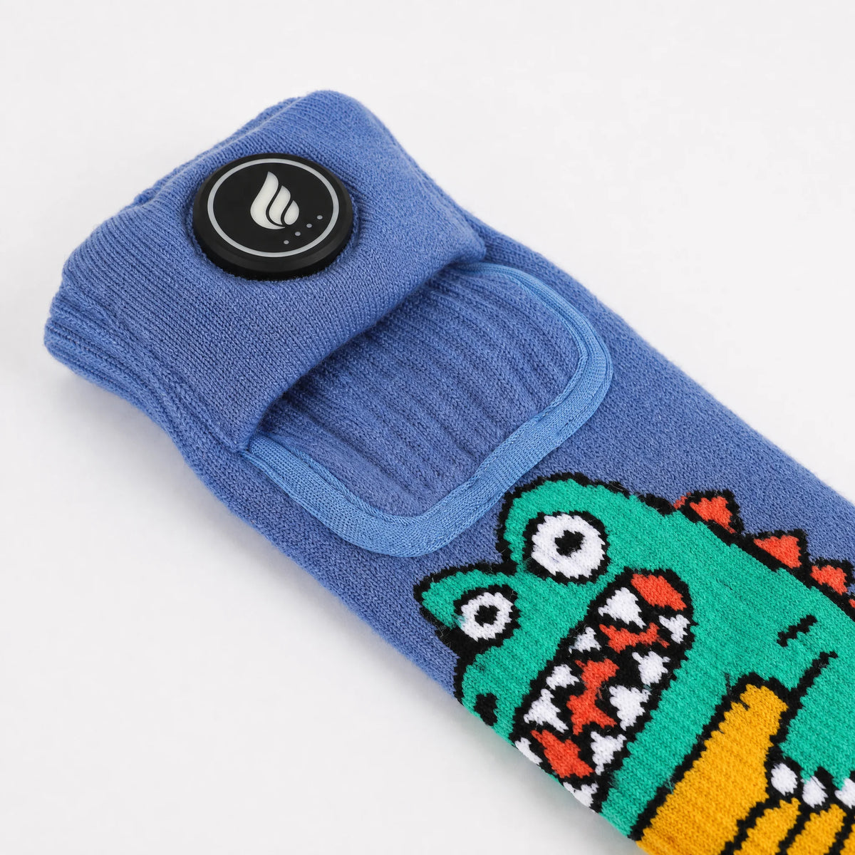 Crocodile-Print Kids Heated Ski Socks 05