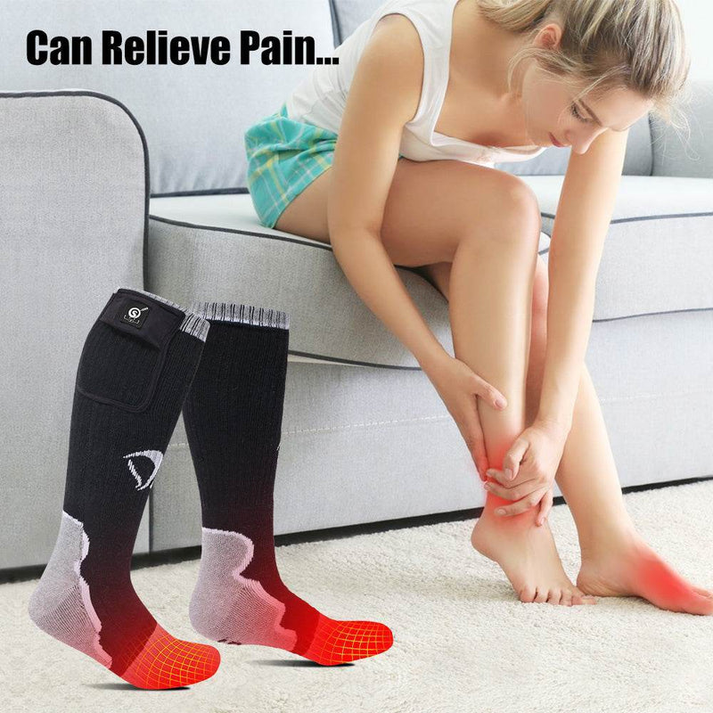Load image into Gallery viewer, Savior Heat Socks with Rechargeable Battery Winter Outdoor Thermal Cotton Sock