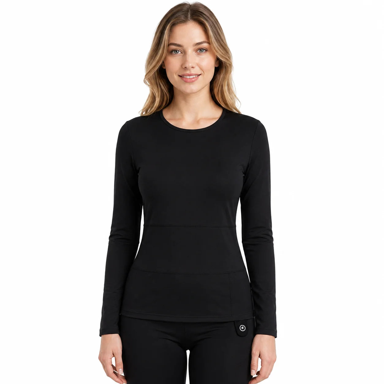 Women's Soft Wool-Blend Heated Base Layer Top 01