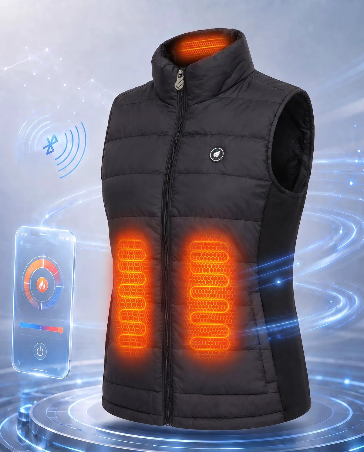 Smart App Heat Control – SAVIOR HEAT Women's Stretch-Side Heated Gilet
