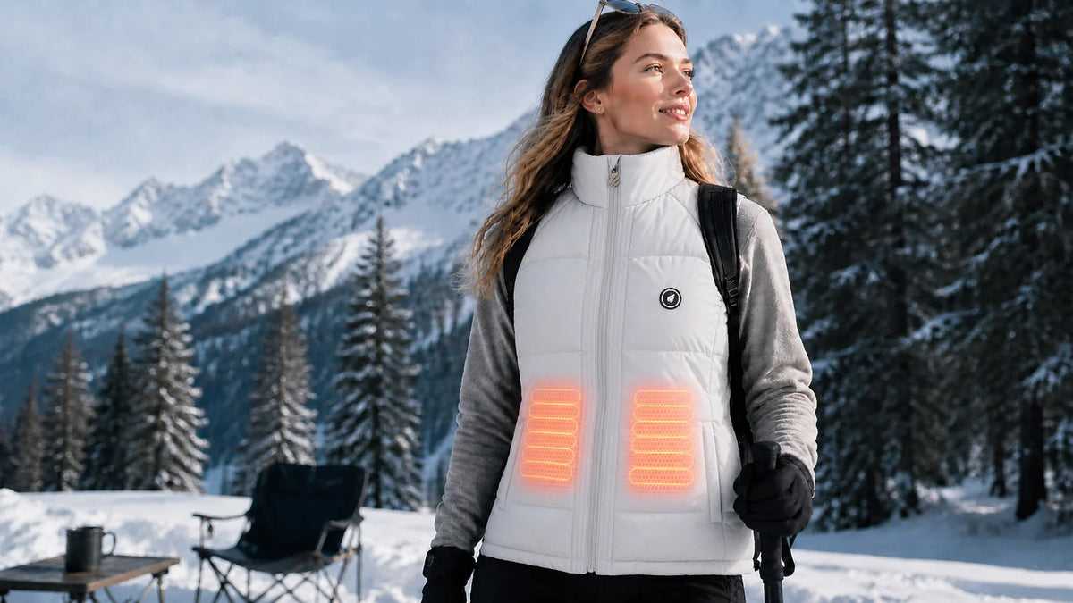 Long-Lasting Warmth – SAVIOR HEAT Women's Drawcord-Hem Heated Gilet