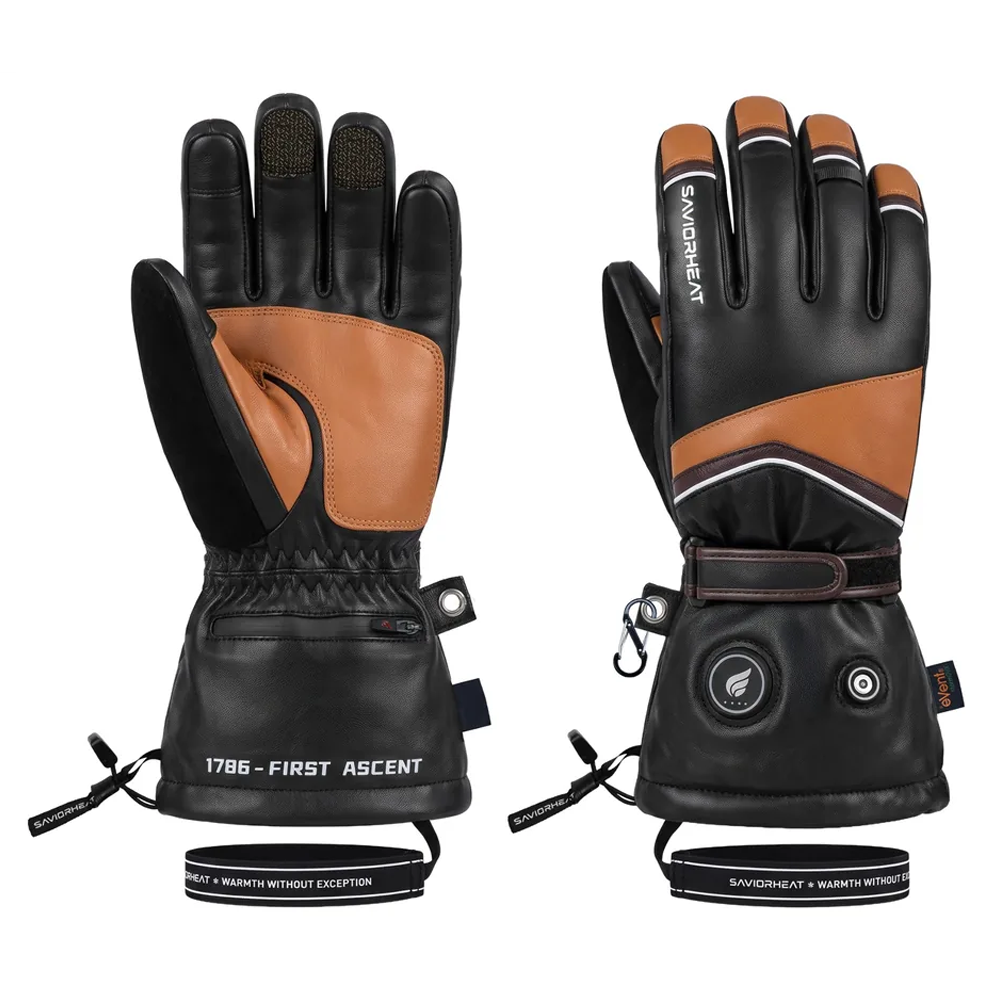 Chamonix Auto-Sensing Heated Ski Gloves with Removable Liners
