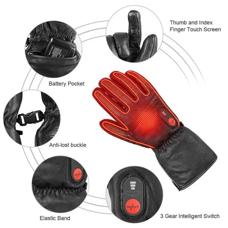 Load image into Gallery viewer, heated gloves detail