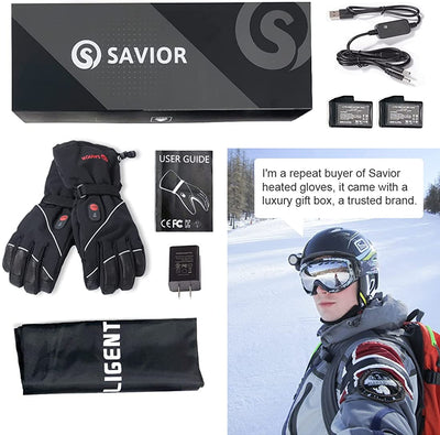 Savior Leather Waterproof Heated Gloves - Savior Heat UK Official Store