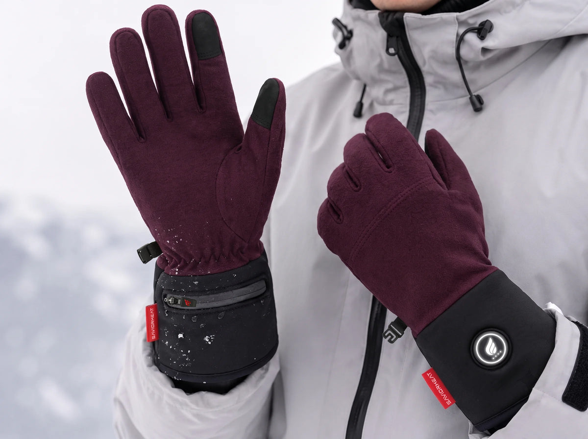 Washable, Bobble-Resistant Lightweight Heated Glove Liners by SAVIOR HEAT