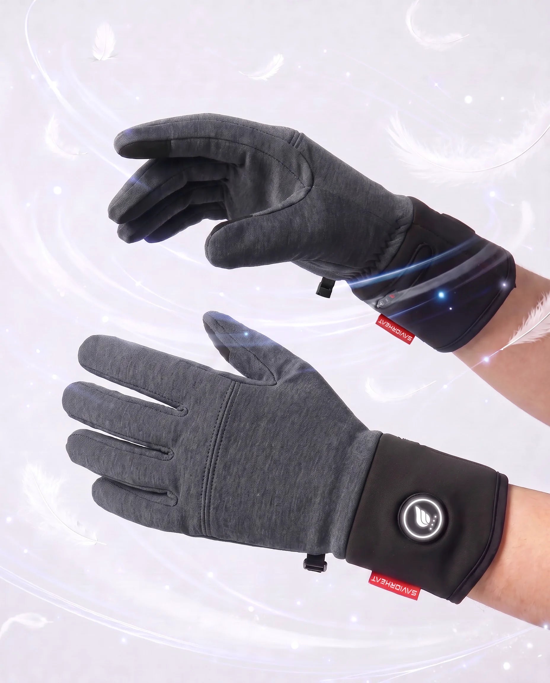 Lightweight, Breathable Wool-Blend Heated Glove Liners by SAVIOR HEAT
