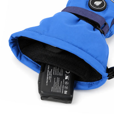 Lightweight Kids Heated Ski Gloves 05