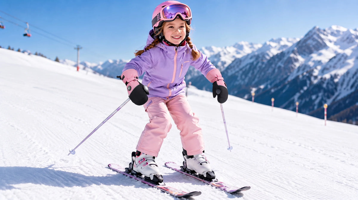 SAVIOR HEAT Lightweight Kids Heated Ski Mittens detail view