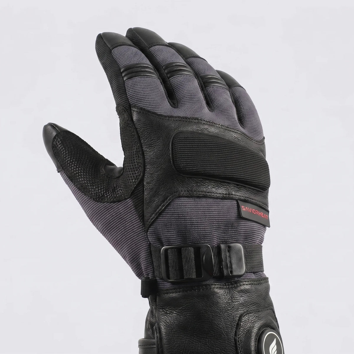 Goatskin Leather Heated Work Gloves – Pro Black 04