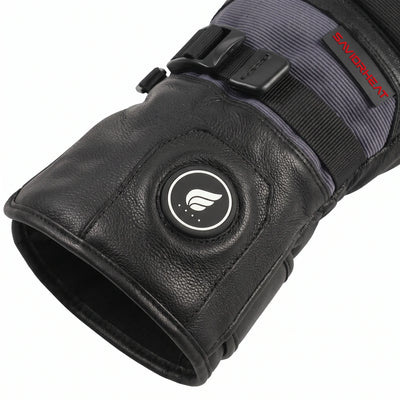 Goatskin Leather Heated Work Gloves – Pro Black 05