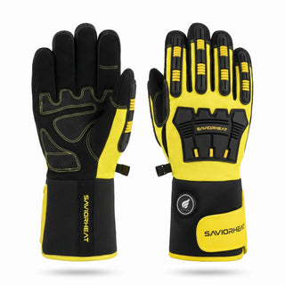 Heavy-Duty Heated Work Gloves – Cinch-Cuff Hi-Vis Yellow 01