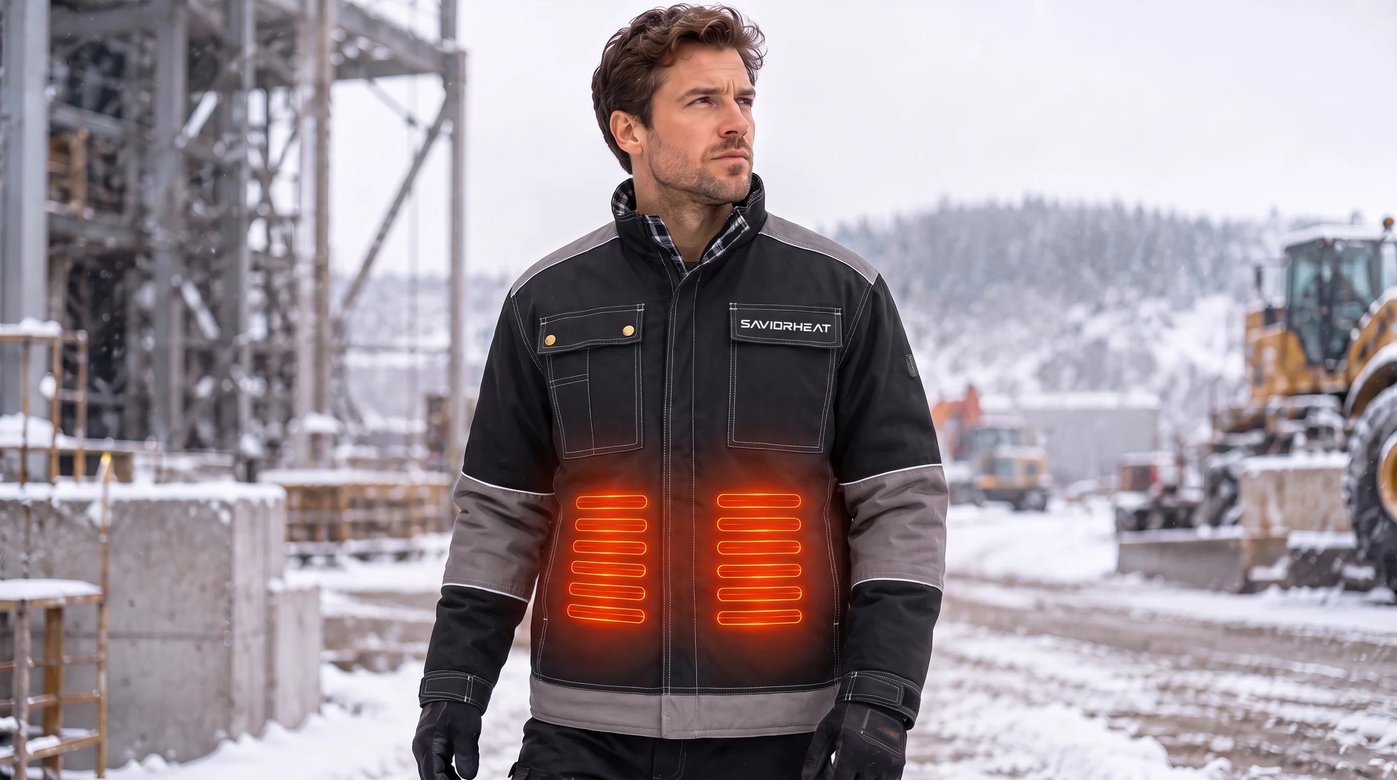 SAVIOR HEAT Comfort-Lined Heated Work Jacket – workwear design detail