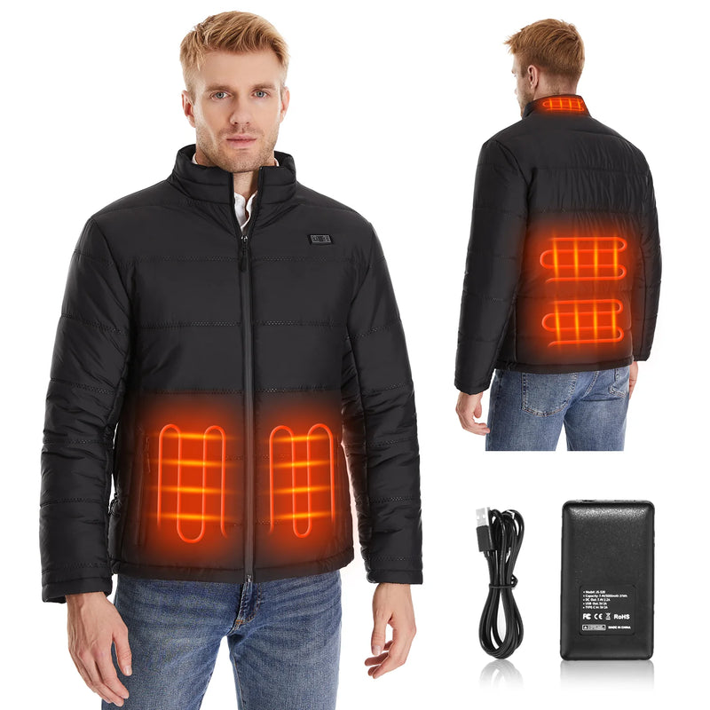 Load image into Gallery viewer, Winter Men Electric Heated Outwear Keep Warm 04
