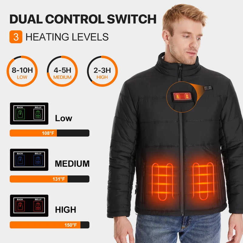 Load image into Gallery viewer, Winter Men Electric Heated Outwear Keep Warm 05
