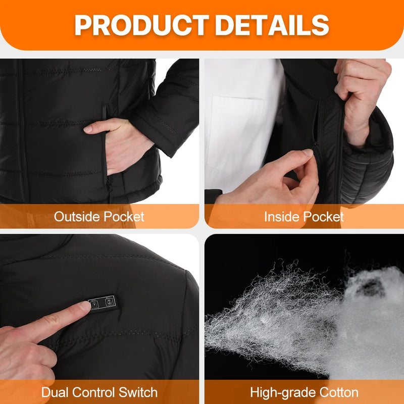 Load image into Gallery viewer, Winter Men Electric Heated Outwear Keep Warm 07
