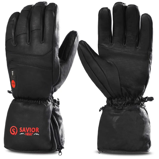 Savior Electric Heated Leather Gloves 01