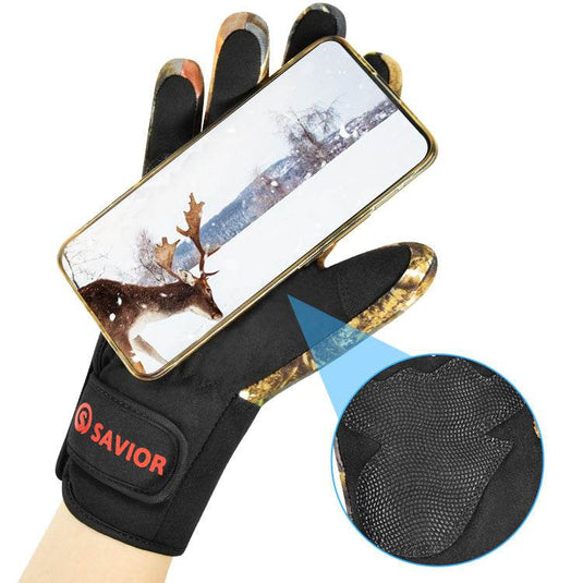 Outlets-Savior Hunting Winter Warm Heated Gloves  Windproof  for Fishing Hunting Outdoor