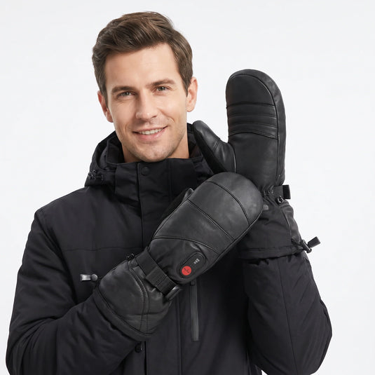 Savior 7.4V Battery Heated  Leather Mittens 10