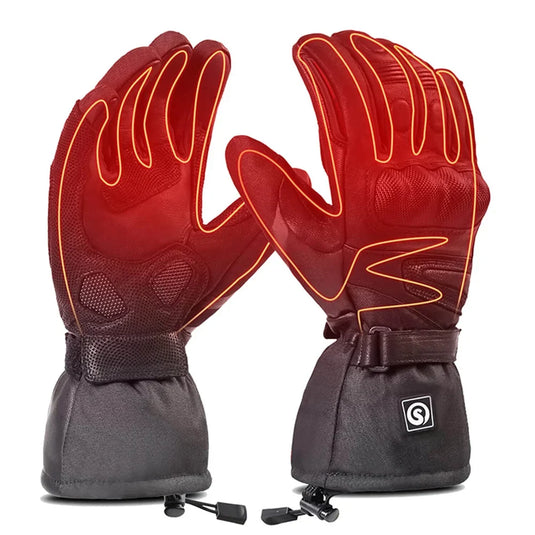 Savior Heated Sheepskin Motorcycle Gloves 02