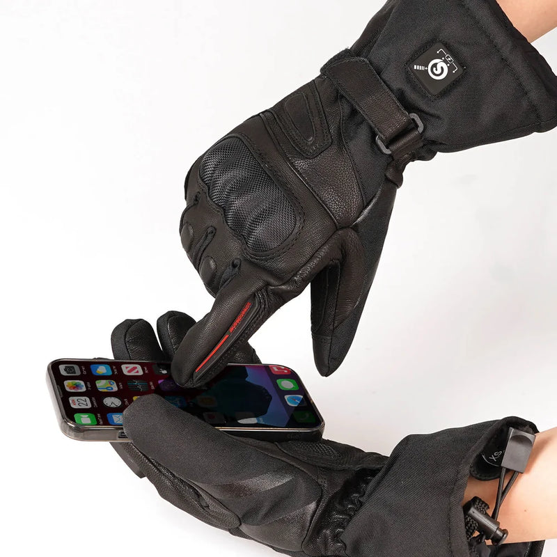 Load image into Gallery viewer, Savior Heated Sheepskin Motorcycle Gloves 06

