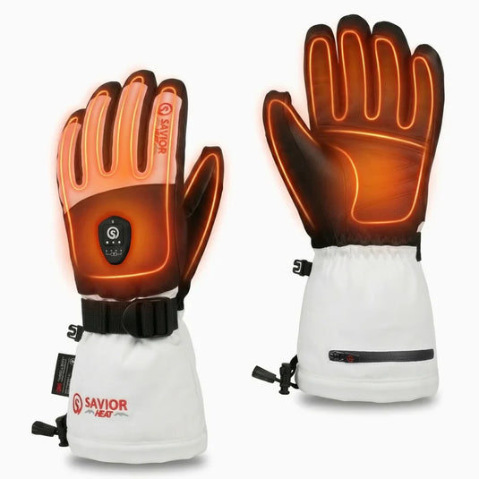 Savior Heated Ski Gloves 2.0 Upgraded Bluetooth Control 3000mAh Fast-Charging Battery Waterproof 02