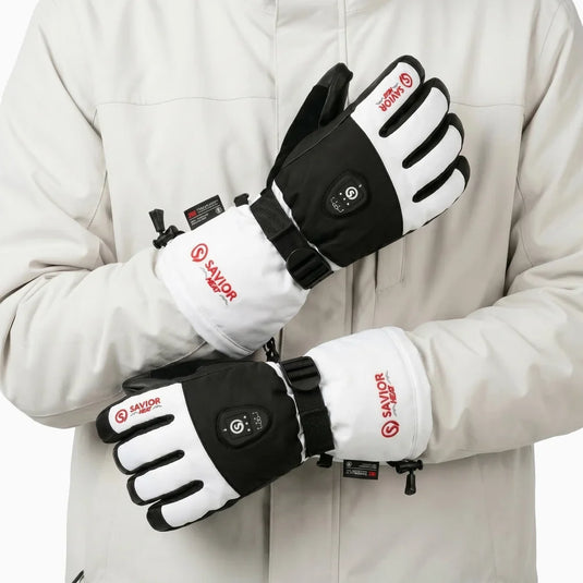 Savior Heated Ski Gloves 2.0 Upgraded Bluetooth Control 3000mAh Fast-Charging Battery Waterproof 08