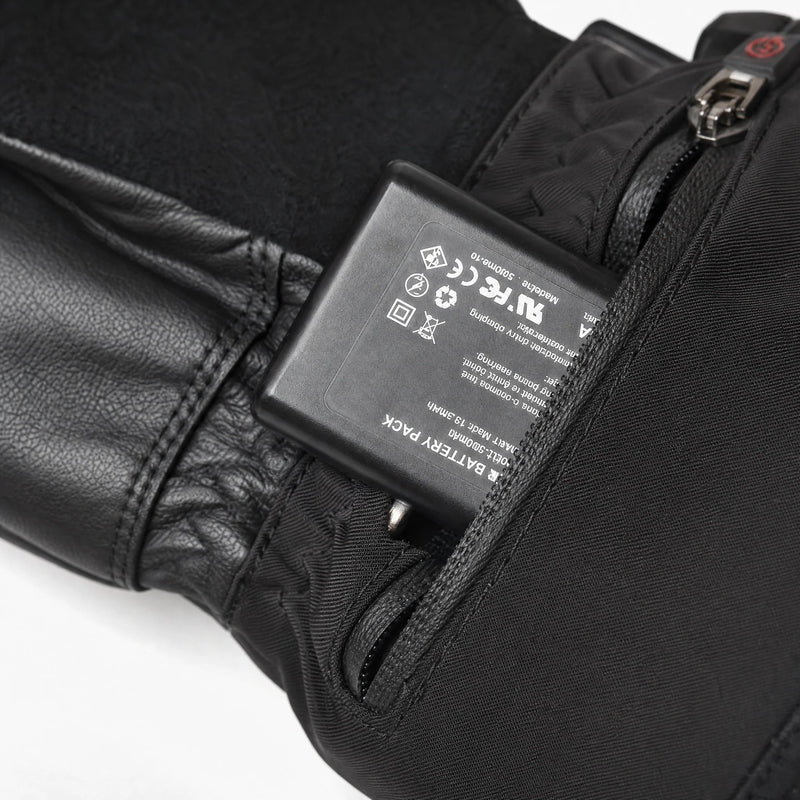 Load image into Gallery viewer, Savior Heated Ski Mittens 2.0 Upgraded  Bluetooth Control Waterproof Goatskin Palm 06
