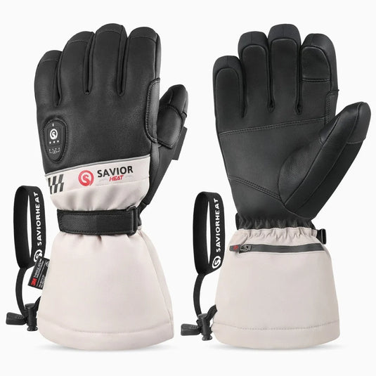 Savior Heated Ski Gloves 2.0 – Bluetooth & Waterproof Goatskin 01