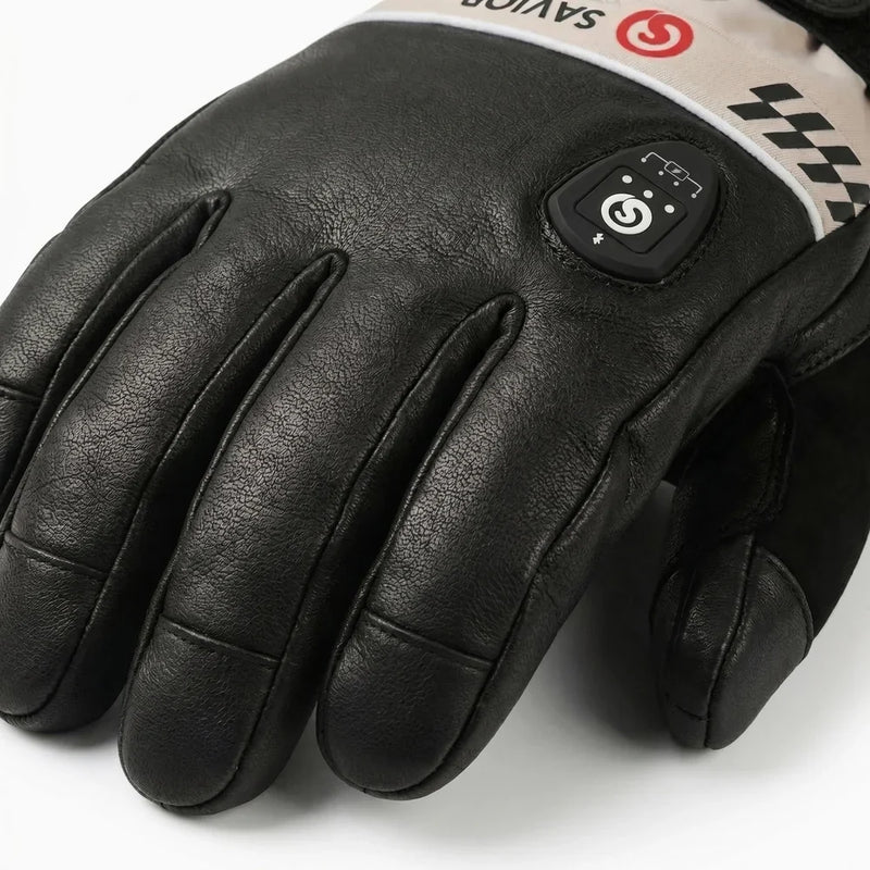 Load image into Gallery viewer, Savior Heated Ski Gloves 2.0 – Bluetooth &amp; Waterproof Goatskin 03
