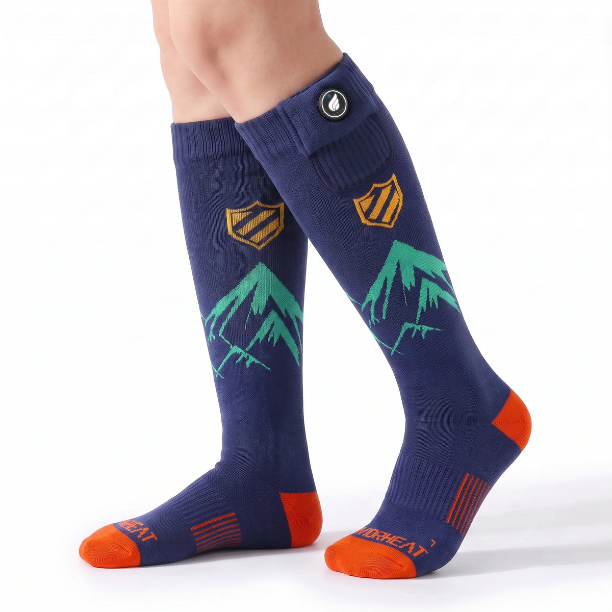 Cushioned Boot Comfort Heated Ski Socks 06
