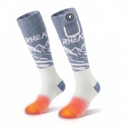 Heat-Transfer Arch Support Heated ski Socks 02