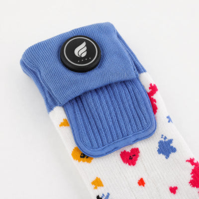 Monster-Print Kids Heated Ski Socks 04