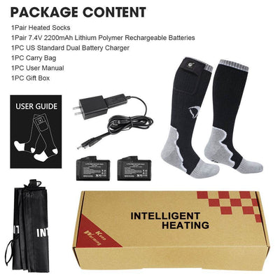 Savior Heat Socks with Rechargeable Battery Winter Outdoor Thermal Cotton Sock - Savior Heat UK Official Store