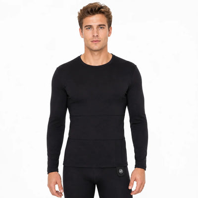 Men's Soft Wool-Blend Heated Base Layer Top 01