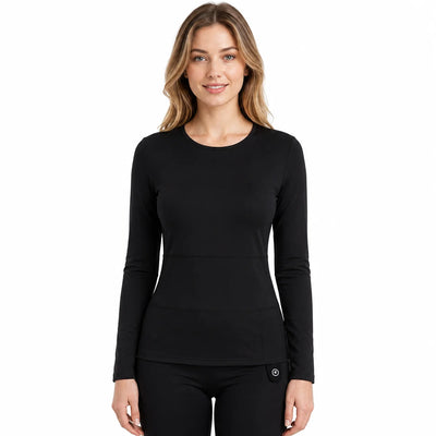 Women's Soft Wool-Blend Heated Base Layer Top 01